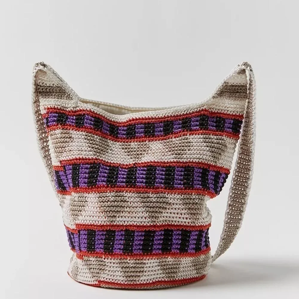 Urban Outfitters Pattern Woven Hobo Shoulder Bag